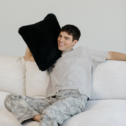Charcoal Grey Luxe Pillow